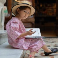 jinbei children liberty pink blossom made in italy