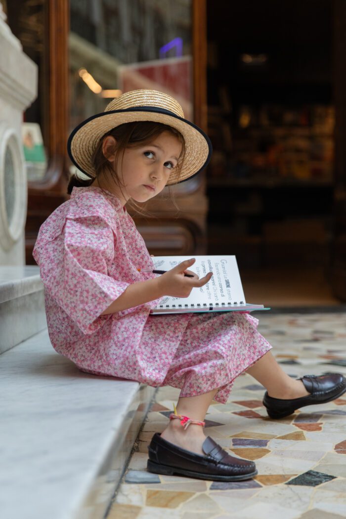jinbei children liberty pink blossom made in italy