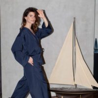 jinbei silk cotton midnight made in italy